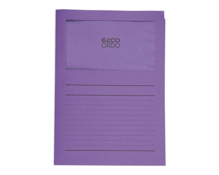 Elco Sichtmappe A4 – 100 Hüllen, Violett, Papier