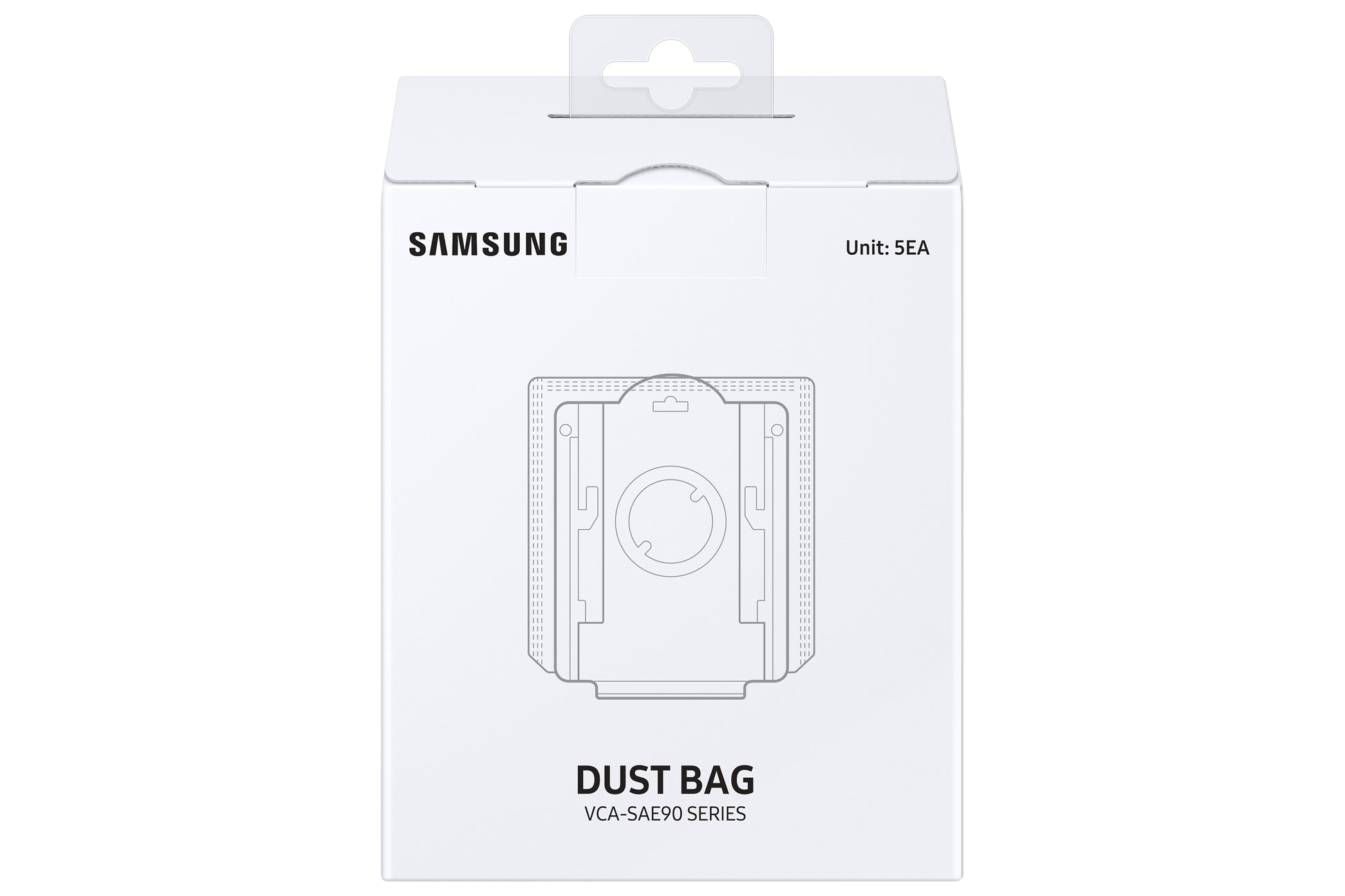Samsung Staubbeutel VCA-ADB90/GL – 2 l, 13,5 × 2,3 × 14,2 cm, für VCA-SAE90