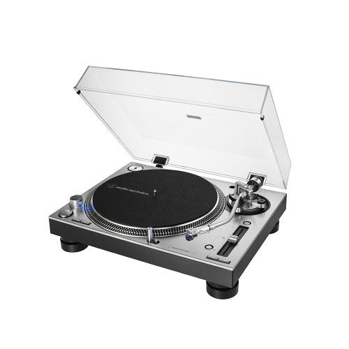 Audio-Technica AT-LP140XP – Plattenspieler (Direktantrieb, manuell), 33⅓/45/78 U/min – Silber