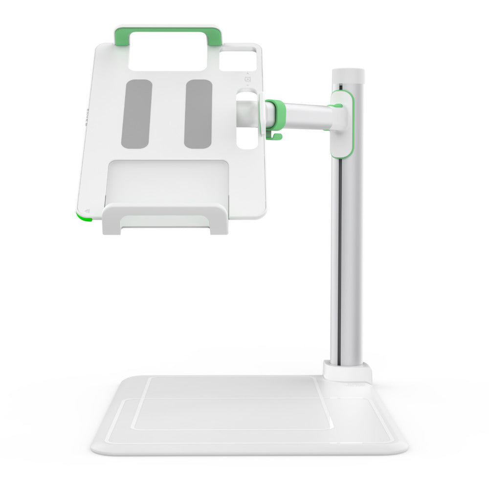 Belkin Stage 2.0 Tablet-Ständer – für 7–12,9" Tablets, schwenkbar, verbessertes Kabelmanagement – Weiss