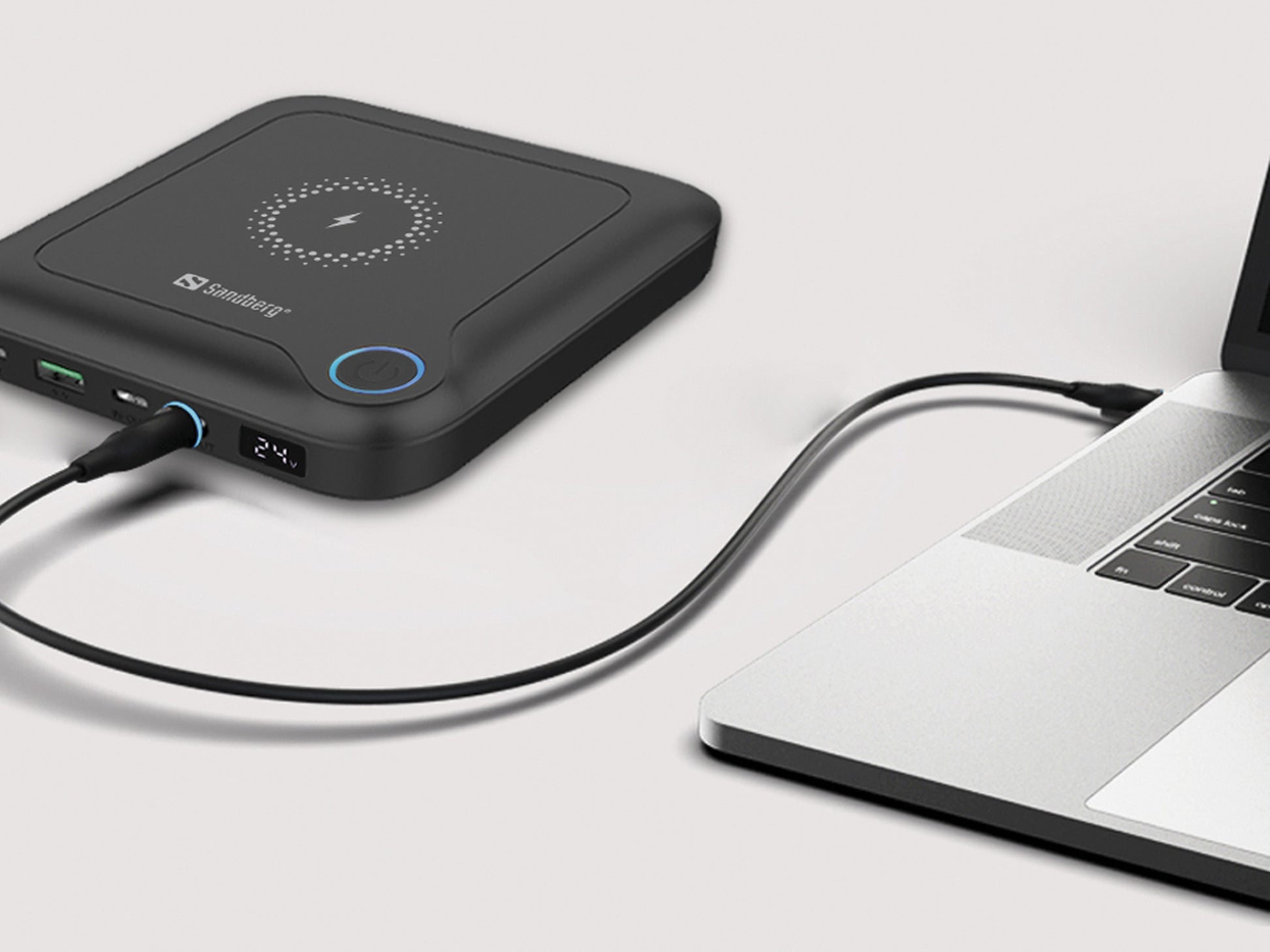 Sandberg Powerbank 24000 mAh für Smartphones, Tablets und Notebooks, Schwarz