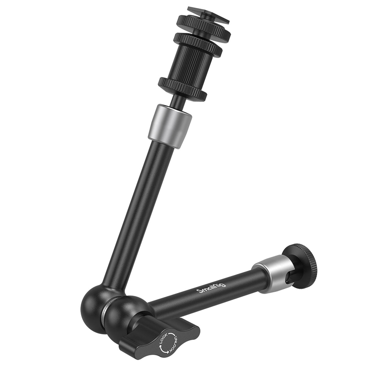 SmallRig 1498B Montagearm – bis 2,8 kg, 1/4" Anschluss, 103 × 40 × 182 mm – für universell – Schwarz/Silber