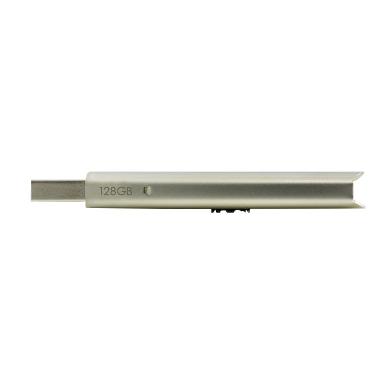 HP X796W USB-Stick 128 GB – USB-A USB 3.2 Gen 1, 75 MB/s Lesen, Schlüsselanhänger, Silber