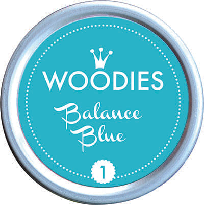 Colop Woodies – Stempelkissen 38 × 22 mm – Balance Blue, Aludose