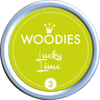 Colop Woodies Stempelkissen Nr. 3, Lucky Lime, Ø 38 mm × 22 mm