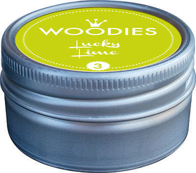 Colop Woodies Stempelkissen Nr. 3, Lucky Lime, Ø 38 mm × 22 mm