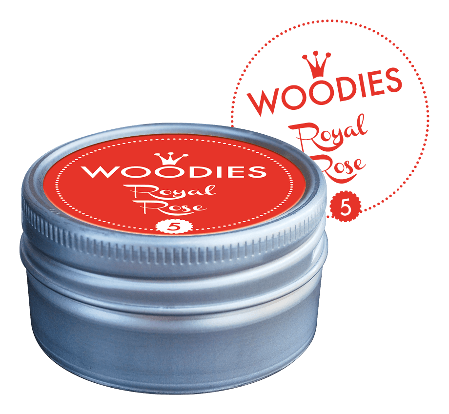 Colop Woodies – Stempelkissen getränkt Ø 38 mm – Rosa, Aludose