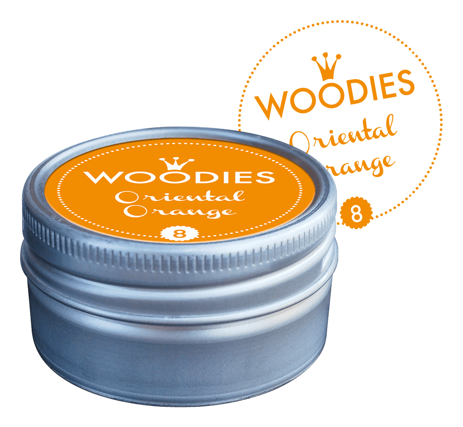 Colop Stempelkissen – Woodies – Ø 38 × 22 mm – Oriental Orange