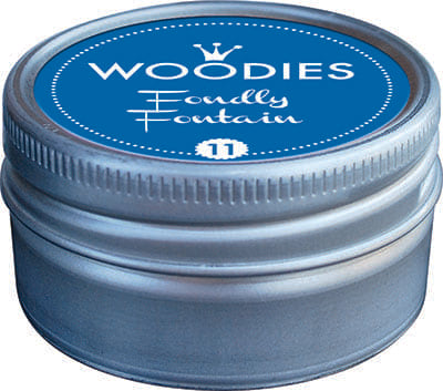 Colop Woodies – Stempelkissen Ø 38 mm – Blau, Aludose