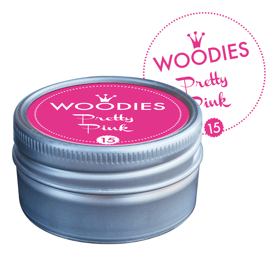 Colop Stempelkissen – Woodies – Ø 38 × 22 mm – Pretty Pink