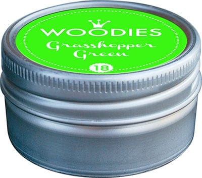 Colop Woodies Nr. 18 – Stempelkissen Ø 38 mm – Hellgrün, Aludose