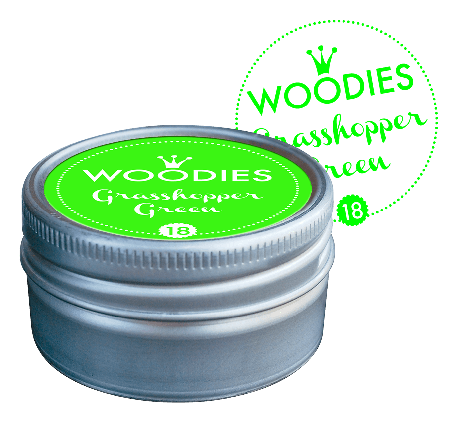 Colop Woodies Nr. 18 – Stempelkissen Ø 38 mm – Hellgrün, Aludose