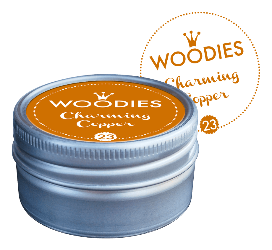 Colop Woodies Nr. 23 – Stempelkissen – Ø 38 mm – Charming Copper