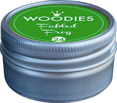 Colop Woodies Stempelkissen – Ø 38 mm × H 22 mm, Fabled Frog (grün), für Woodies-Stempel