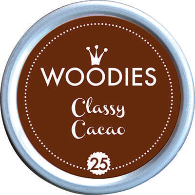 Colop Woodies Stempelkissen, Classy Cacao (braun), Ø 3,8 × 2,2 cm