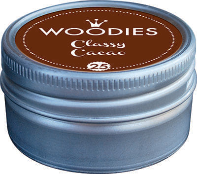 Colop Woodies Stempelkissen, Classy Cacao (braun), Ø 3,8 × 2,2 cm
