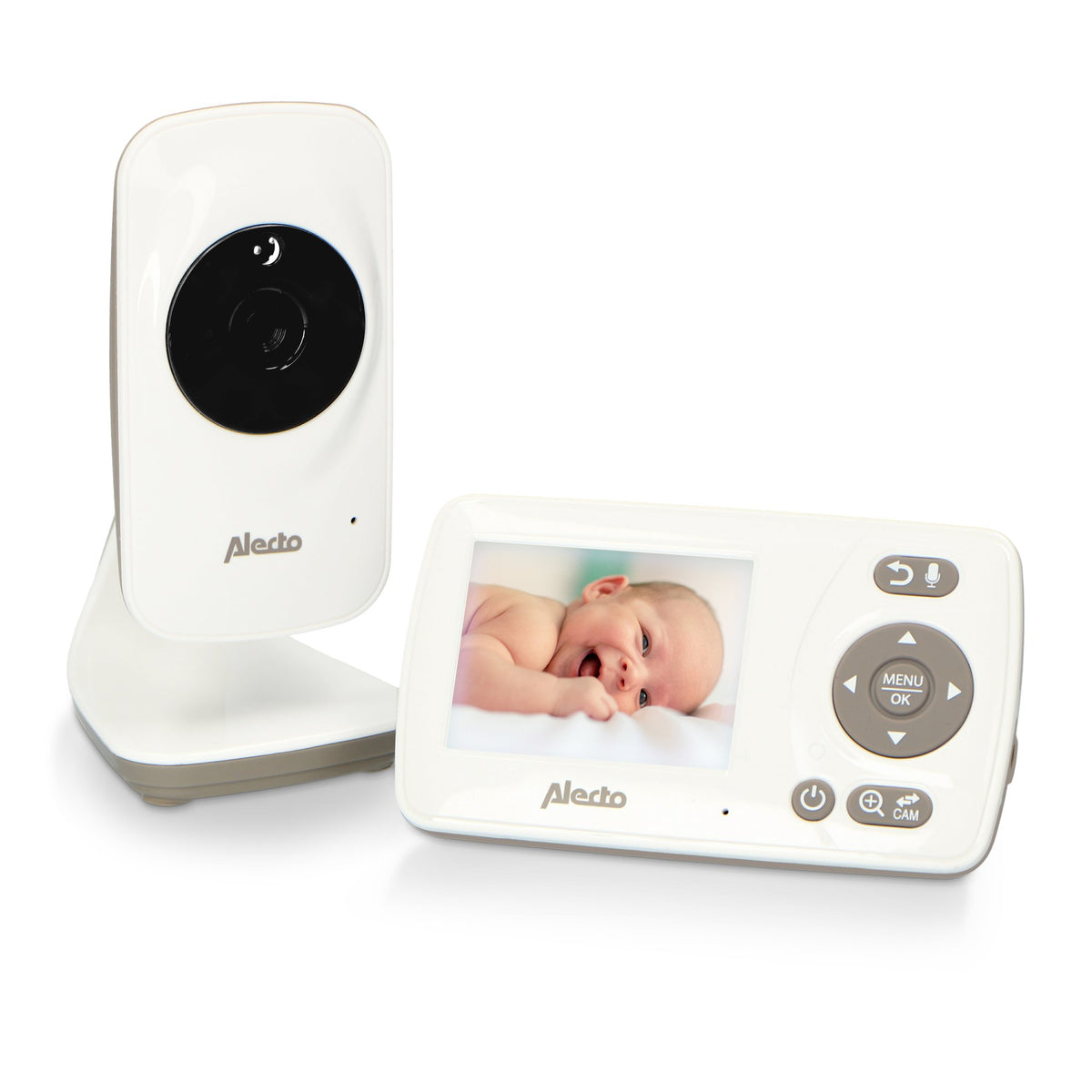 Alecto DVM-71 Babyphone – 2,4" LCD (320 × 240) – Nachtsicht – 2-Wege-Audio – Akku 600 min
