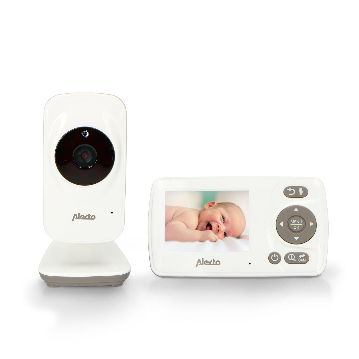 Alecto DVM-71 Babyphone – 2,4" LCD (320 × 240) – Nachtsicht – 2-Wege-Audio – Akku 600 min