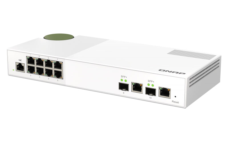 QNAP QSW-M2108-2C – Managed L2 Switch – 8× 2,5G, 2× SFP+, Desktop