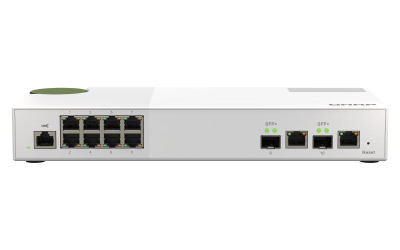 QNAP QSW-M2108-2C – Managed L2 Switch – 8× 2,5G, 2× SFP+, Desktop