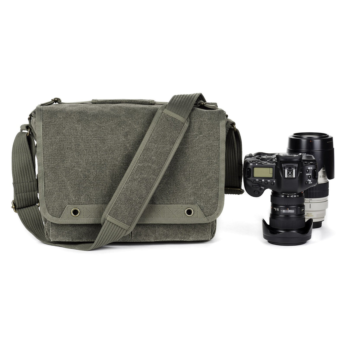 Think Tank Retrospective 30 V2.0 Umhängetasche – Grau – für 2× DSLR, 70–200mm f/2.8, 24–70mm f/2.8 und mehr