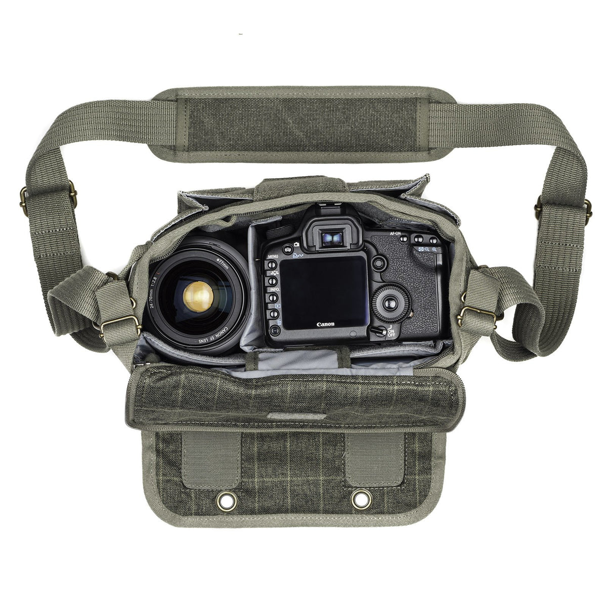 Think Tank Retrospec 5 V2.0 Kameratasche – für DSLR- und spiegellose Kameras – mit Tabletfach und Regenschutz