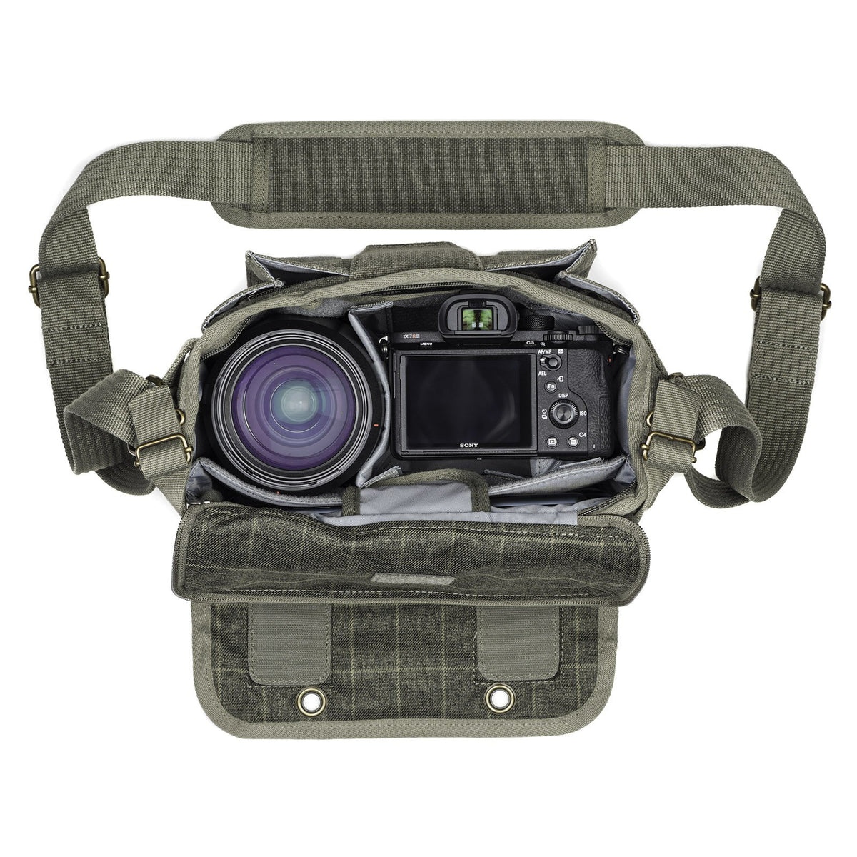 Think Tank Retrospec 5 V2.0 Kameratasche – für DSLR- und spiegellose Kameras – mit Tabletfach und Regenschutz