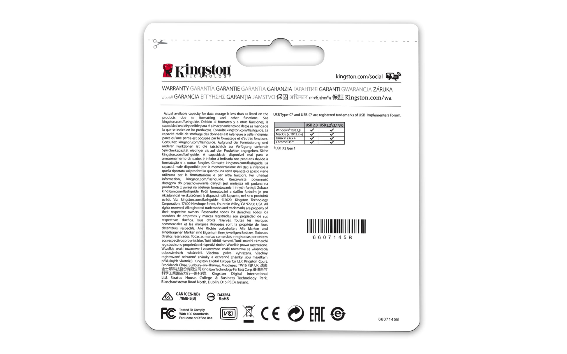 Kingston Technology Kingston DT MICRODUO 3C USB-Stick – 128 GB, USB-A + USB-C, Dual-Stecker, bis 200 MB/s