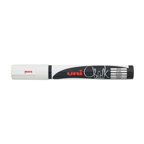 Uni-Ball Kreidemarker – Rund, 0,9–1,3 mm – Weiss