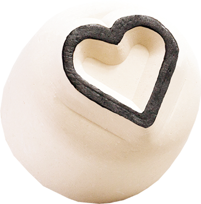 Colop Stempel – LaDot Herz – Keramik – Wasserfest – Abdruck 15 × 15 mm – Für Haut