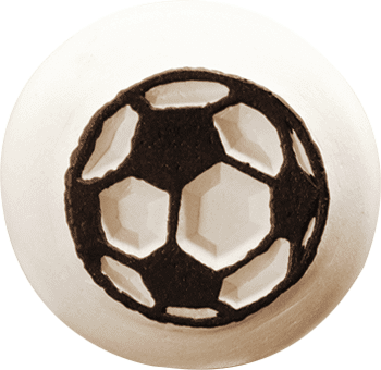 Colop LaDot – Motivstempel, Motiv Fussball – Abdruck 15 × 15 mm – Keramik