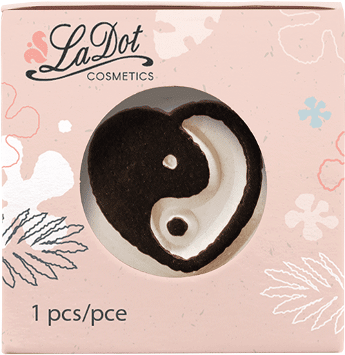 Colop LaDot – Motivstempel, Motiv Yin Yang Herz – Abdruck 15 × 15 mm, Keramik