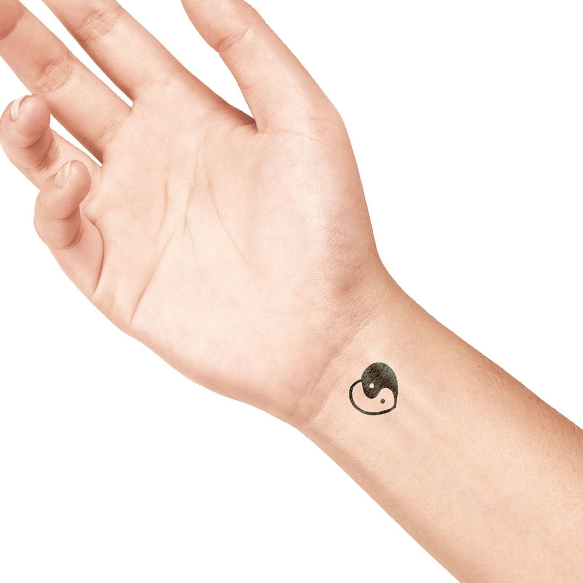 Colop LaDot – Motivstempel, Motiv Yin Yang Herz – Abdruck 15 × 15 mm, Keramik
