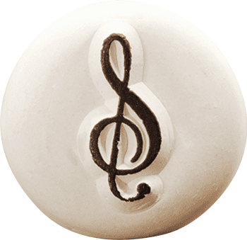 Colop LaDot Stempel – Musiknote – Keramik – temporär – 15 × 15 mm – für Haut