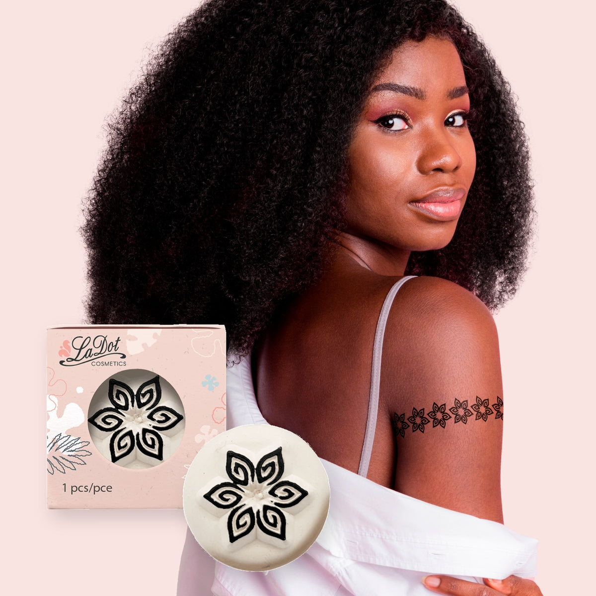 Colop Stempel LaDot – Motiv Blume 2 – 1,5 × 1,5 cm – Keramik