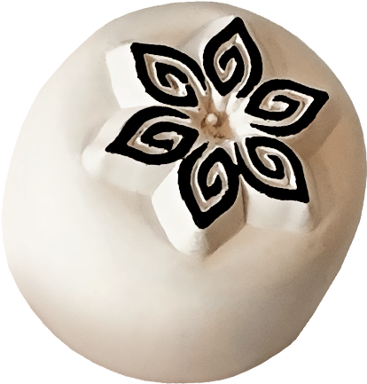 Colop Stempel LaDot – Motiv Blume 2 – 1,5 × 1,5 cm – Keramik