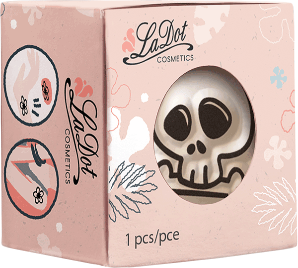 Colop LaDot – Motivstempel, Totenkopf-Motiv – Abdruck 15 × 15 mm, wasserfeste Tinte