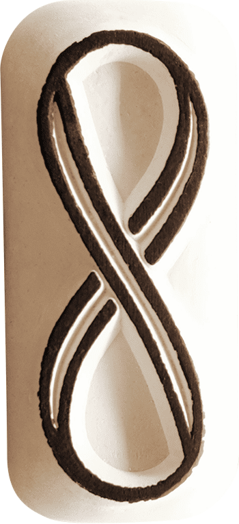 Colop Stempel LaDot – Motiv Infinity – Grösse M, 2,5 × 5 cm – Keramik