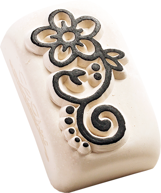 Colop Stempel LaDot – Motiv Kornblume – 2,5 × 5 cm – Keramik