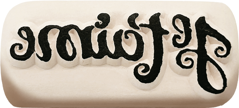 Colop LaDot – Motivstempel, Motiv Je t'aime – Abdruck 25 × 48 mm – Keramik