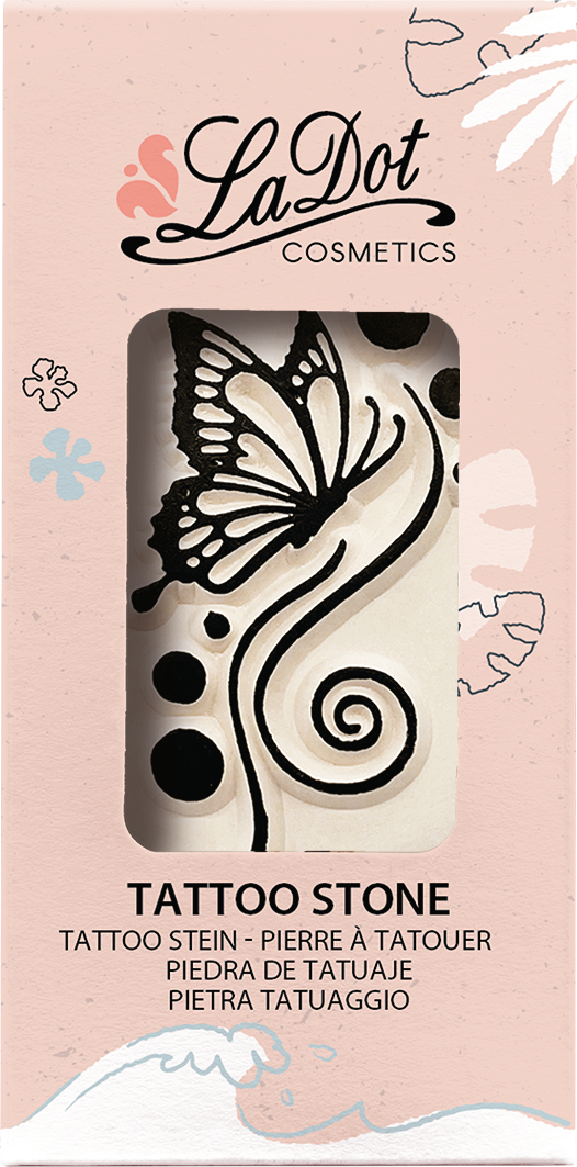 Colop Stempel – Geschwungener Schmetterling – Keramik – Wasserfest – 25 × 48 × 95 mm – Für Haut
