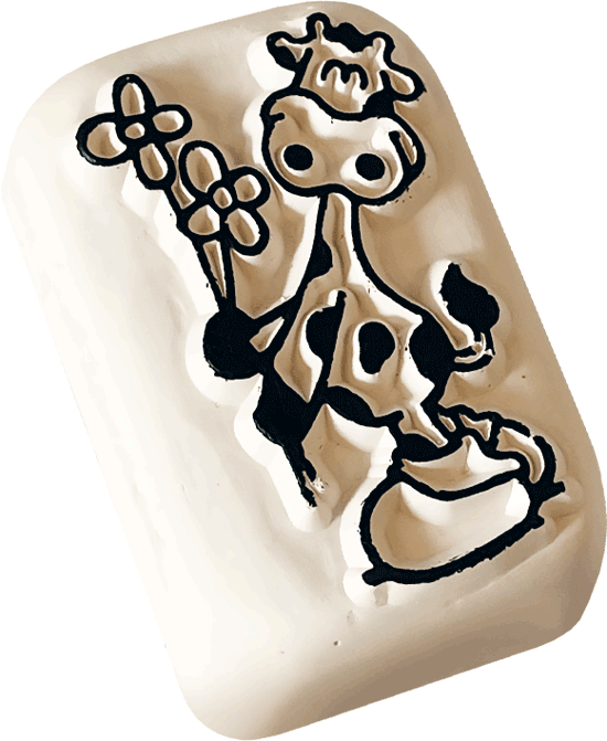 Colop Stempel LaDot, Kuh, 2,5 × 5 cm