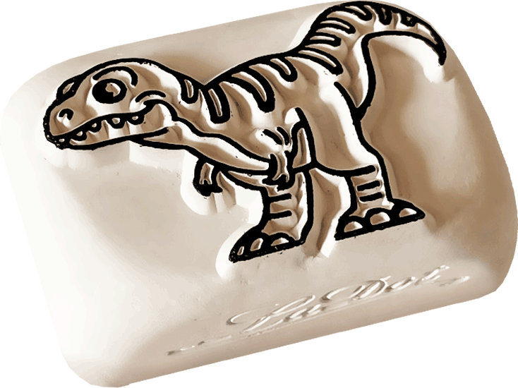 Colop Motivstempel – LaDot Dino – Keramik – Wasserfest – 25 × 50 mm – Für Haut