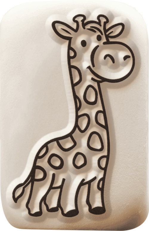 Colop Stempel LaDot – Giraffe, 2,5 × 5 cm