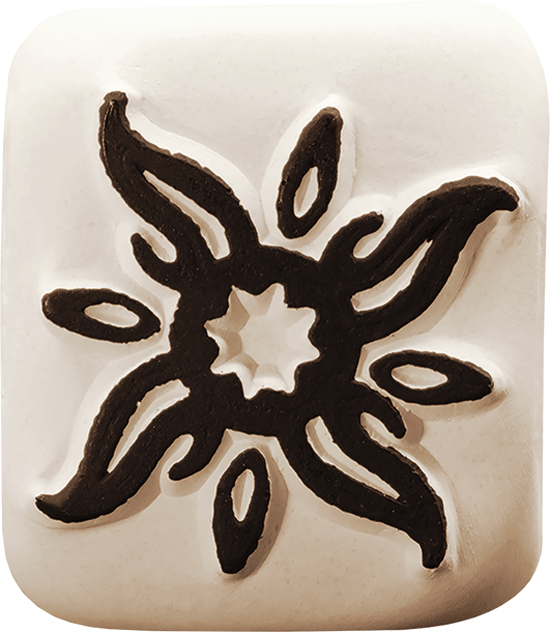 Colop LaDot – Motivstempel, Motiv Curly Sun – Abdruck 40 × 45 mm – Keramik