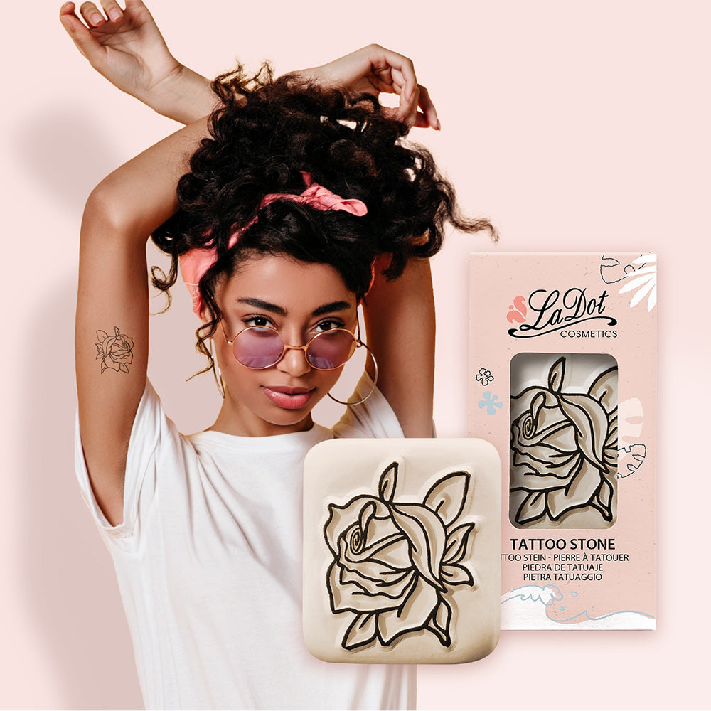 Colop LaDot Stein – Motivstempel, Motiv Lady Rose – Abdruck 40 × 45 mm – Keramik