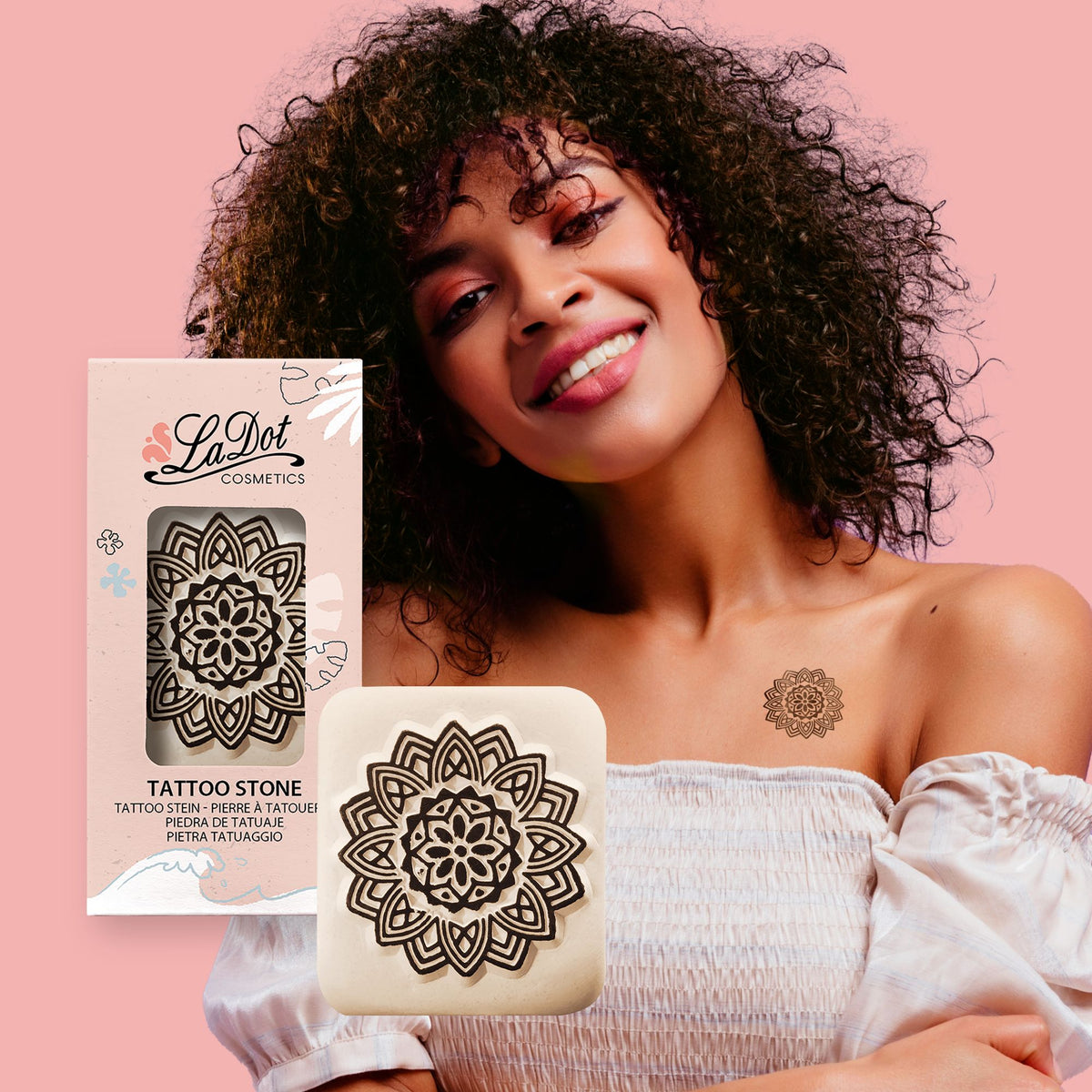 Colop LaDot Stempel – Mandala – 4 × 4,5 cm