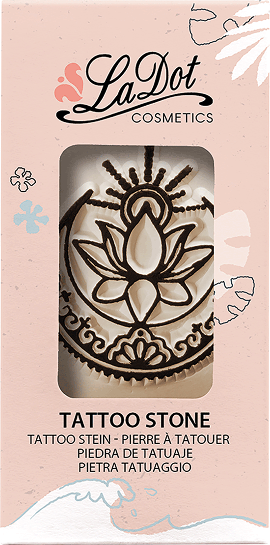 Colop LaDot – Motivstempel, Motiv Lotusblume – Abdruck 40 × 45 mm, Keramikstein