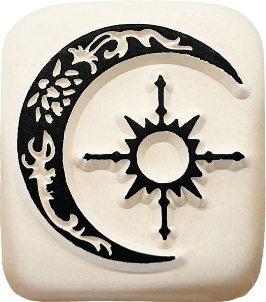 Colop Stempel LaDot – Motiv Mond – 4 × 4,5 cm – Keramik