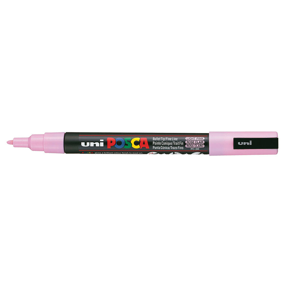 Uni-Ball POSCA Kreativ-/Pigmentmarker – pink, 1 Stk., feucht abwischbar, schnell trocknend – für viele Oberflächen